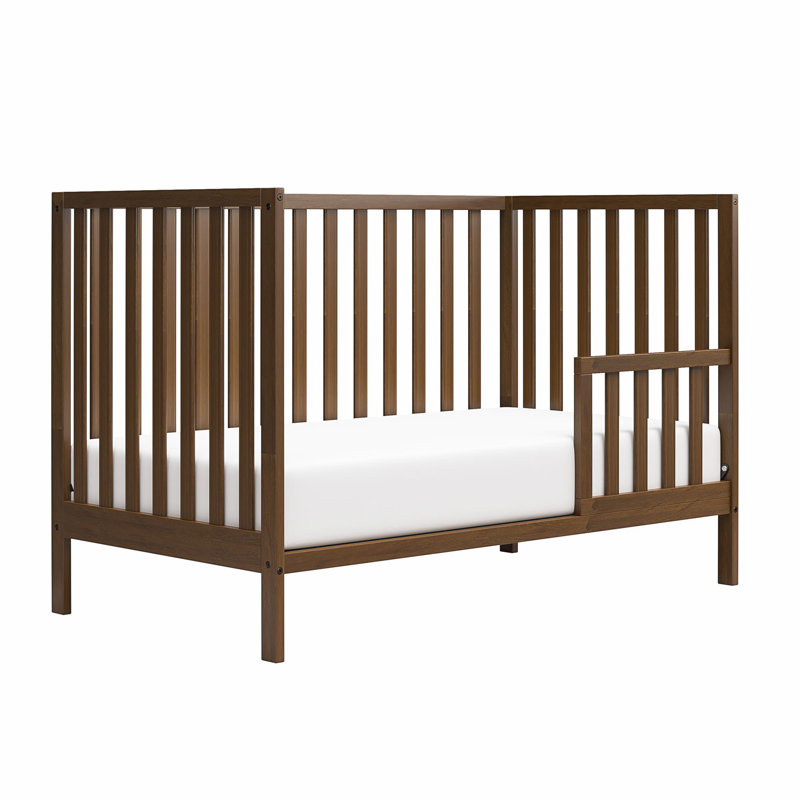 Lit de bébé convertible 3-en-1 Juaniqua, Noyer