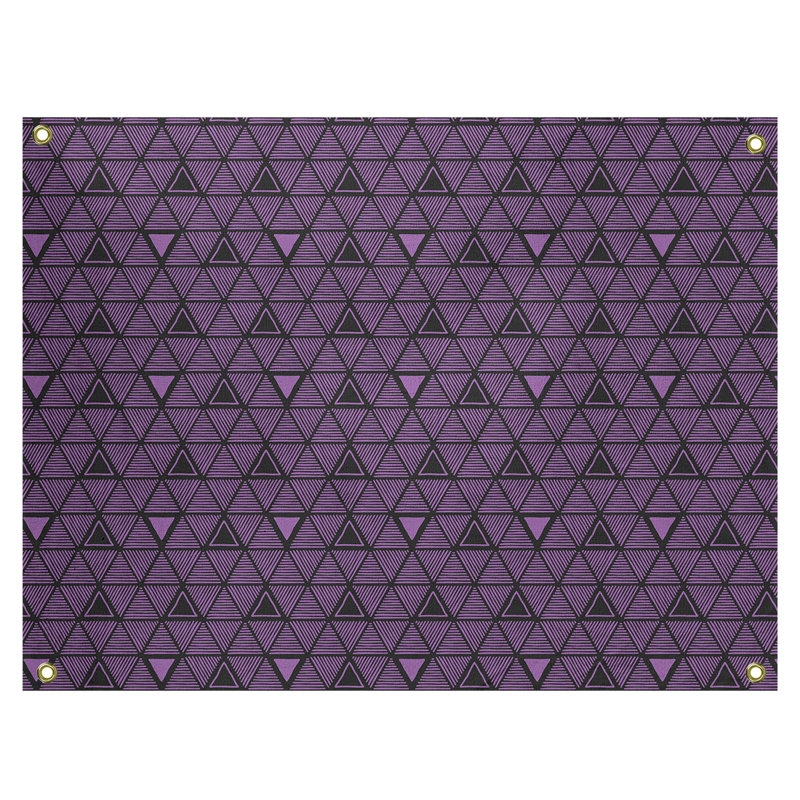 Tapisserie, H 26 po x l 36 po, Violet / noir