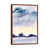 Classic Brown Wood Floater Framed
