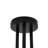 6 - Light Linear Sputnik Glass Semi Flush Mount