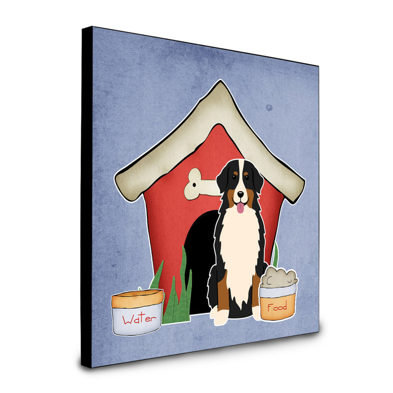 Scarvinia Animals Artwork Wall Panel, Bernese Mountain Dog