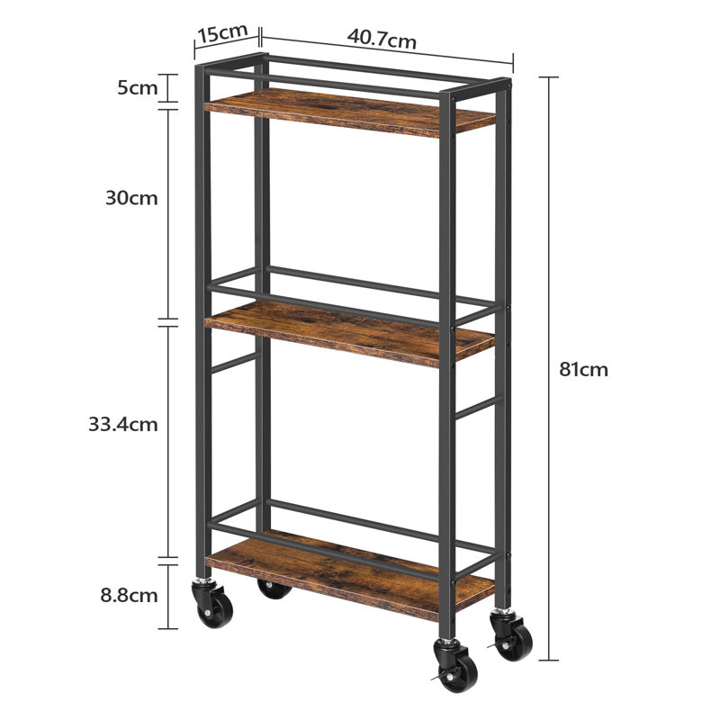 81cm H x 40.7cm W Utility Cart with Wheels