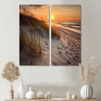 Alabama Golden Hour At Gulf Shores III - Alabama Oversized Canvas Wall Art