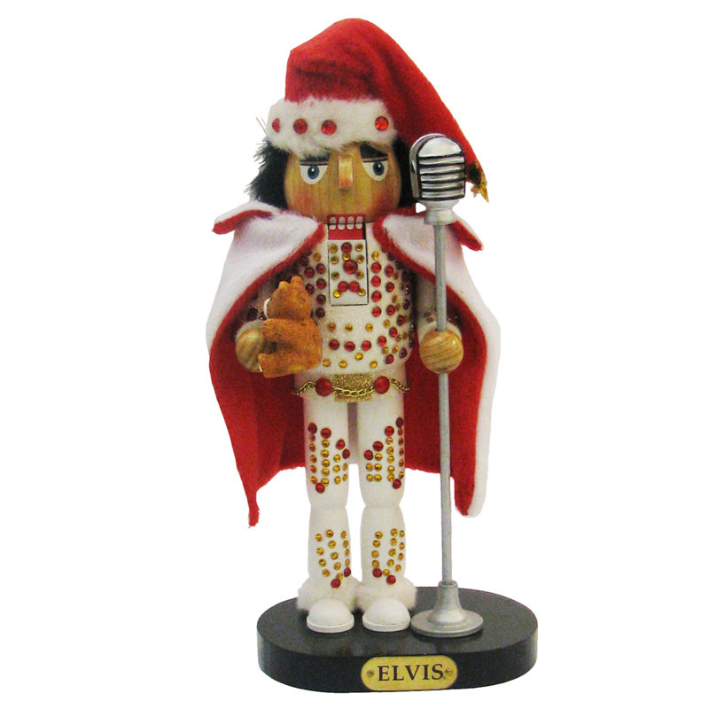 Casse-noisette de couleur elvis, H 11,8 po x l 5,4 po x P 4,5 po