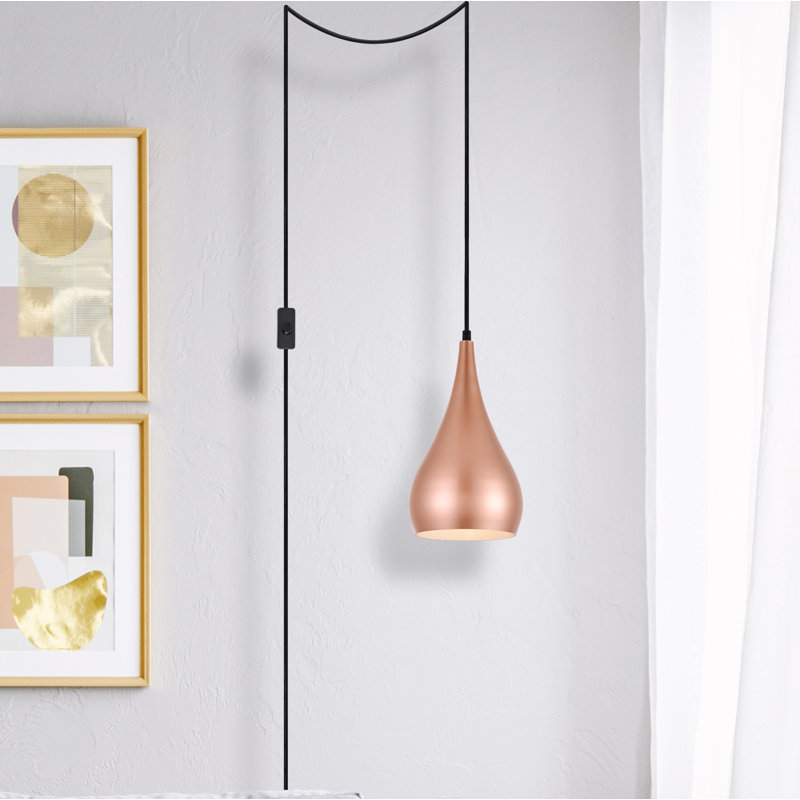1 - Light Single Pendant, Honey Gold