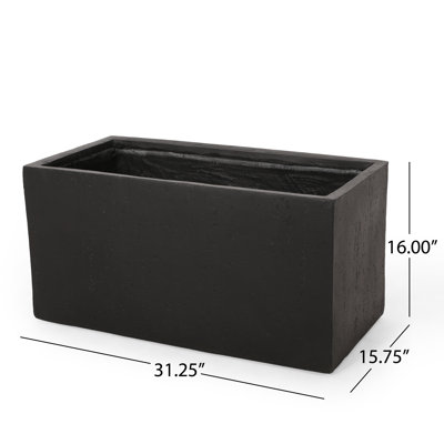 Shiner Lightweight Concrete Planter Box Set
