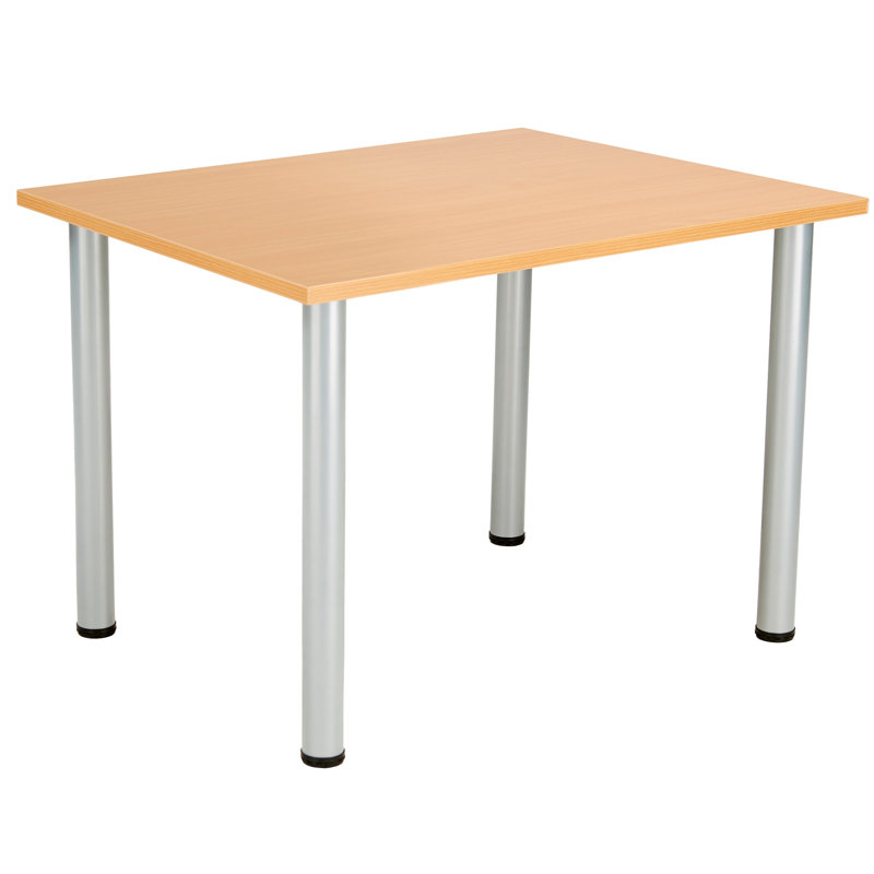 Bouton Rectangle Conference Table, Beech, H73 x W120 x D80cm