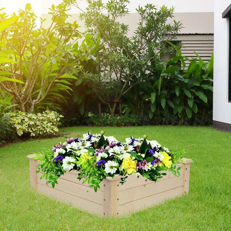 Nandai Wood Raised Garden Bed