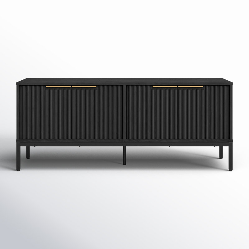 Storage TV Stand, Black