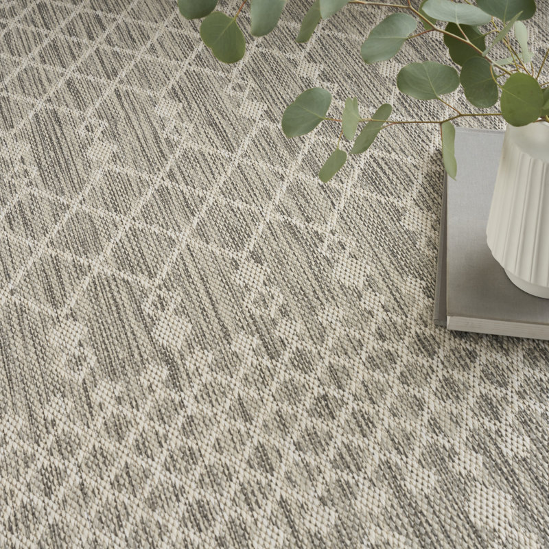  Positano 8' x Square Light Grey Modern Rug, Light Gray, Square 8'