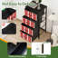 Commode 4 tiroirs avec tiroirs en tissu