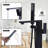 WOWOW Brass Freestanding Floor‑Mount Bathtub Faucet with Hand Shower-100140162