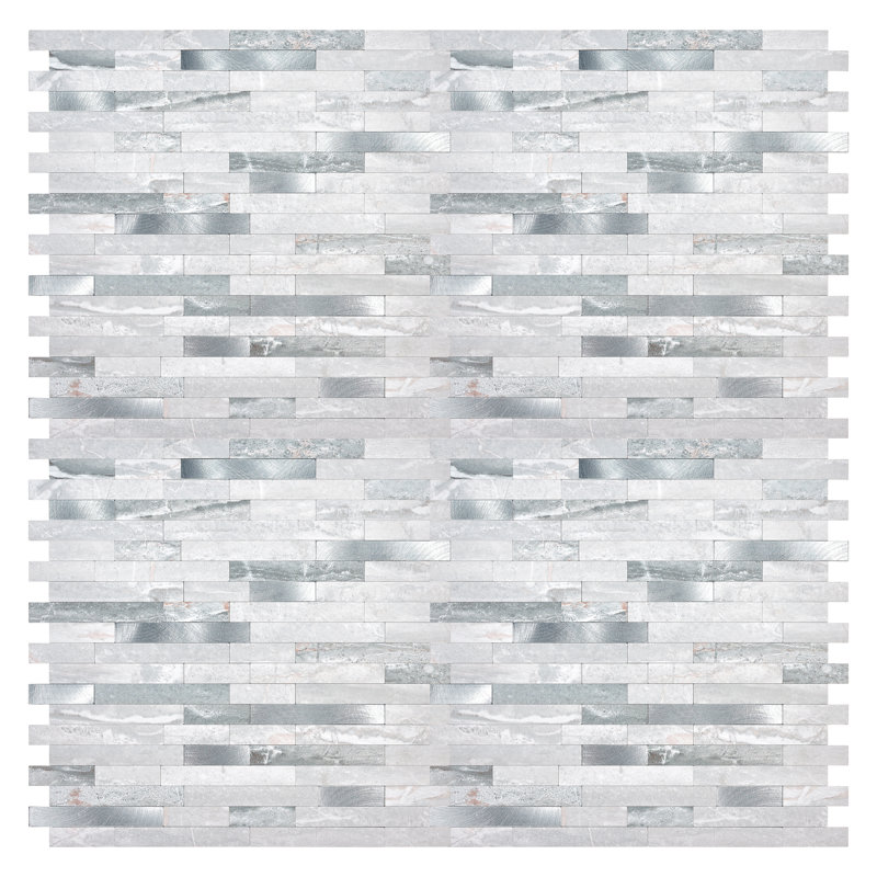 Aluminum Peel and Stick Mosaic Tile
