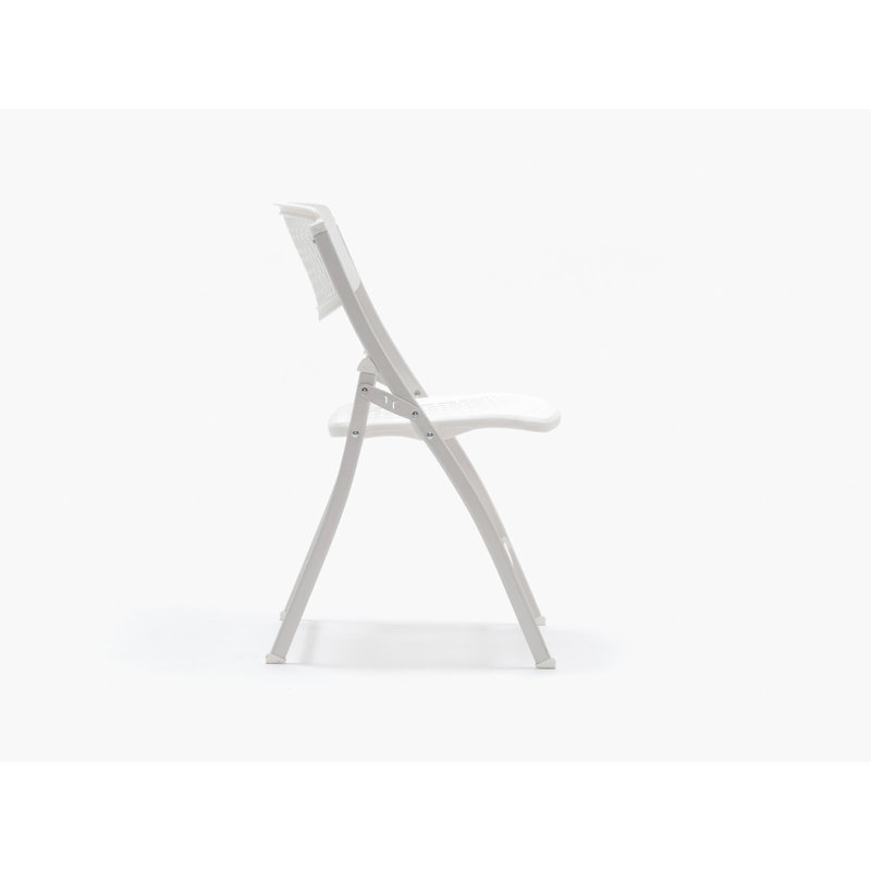 Stackable Folding Chair Folding Chair, White 