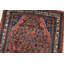 Tapis rose rétro en laine noué à la main 3 pi 7 po x 9 pi 6 po Tribal Vintage