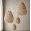 19 in. H Rattan Dome Pendant Shade