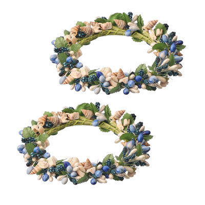 4" Pip berry Shell Candle Ring
