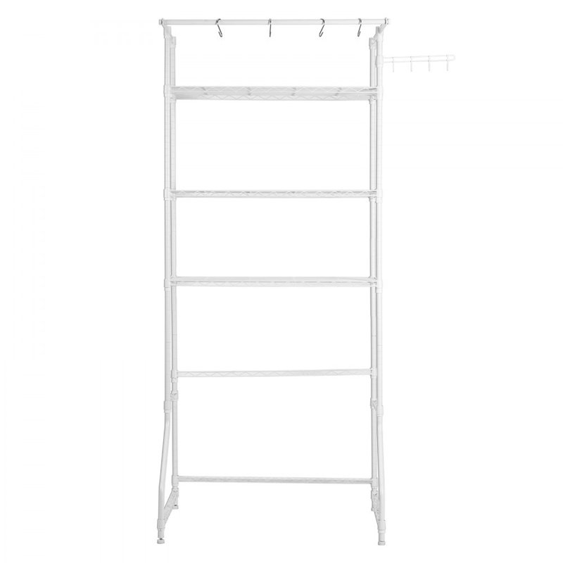 Steel Freestanding Bathroom Shelves, White