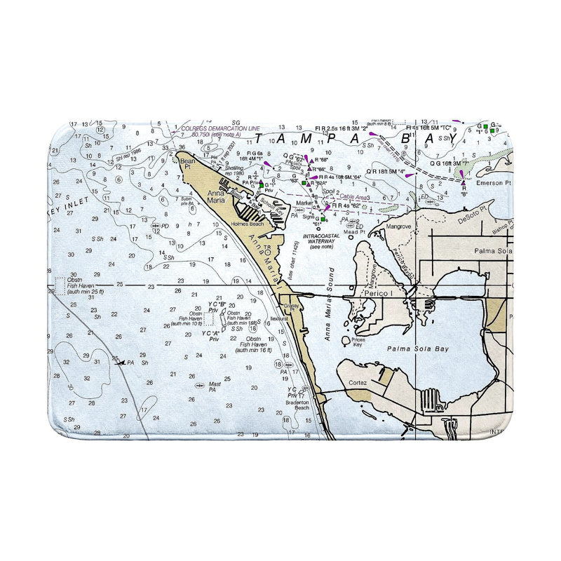 Tapis de salle de bain Anna Maria Island, FL, L 36 po x l 24 po