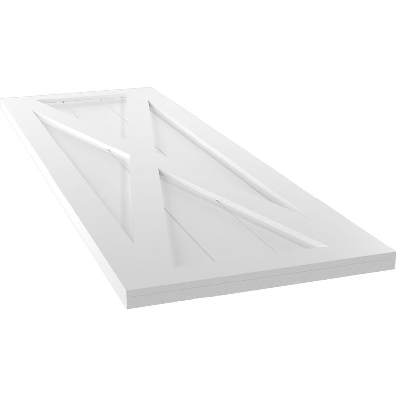 Volets à fixation fixe en PVC True Fit, 15", 63", Blanc