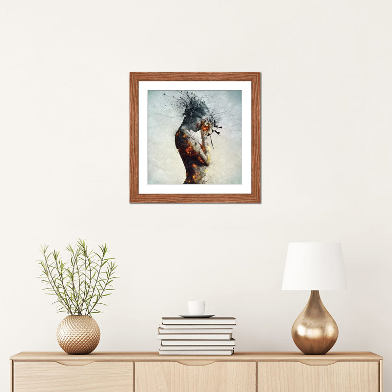 " Deliberation " by Mario Sanchez Nevado, Framed Print, 16" H x 16" W x 1" D, Classic Wood