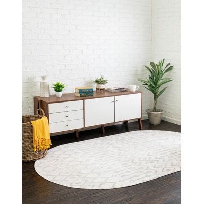 Tapis abstrait en avoine