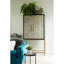 Armoire avec motif chagrin et accents laiton