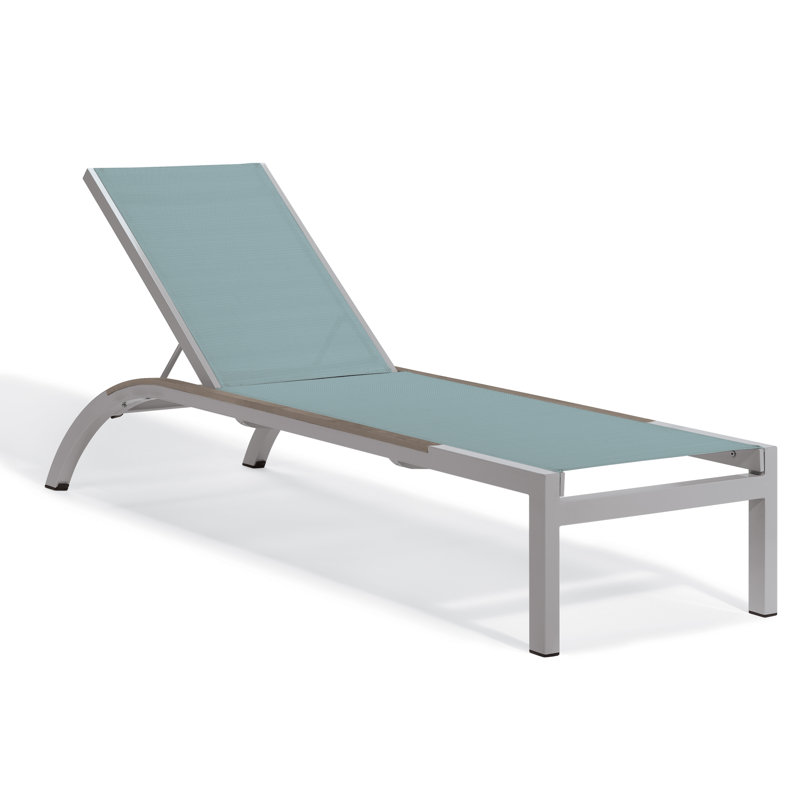Argento Outdoor Chaise Lounge, Slate