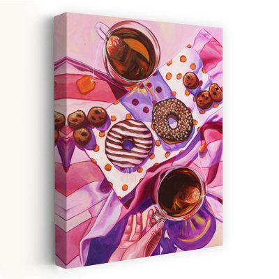 Sweet Tea And Donuts Abstract Contemporary Wall Art