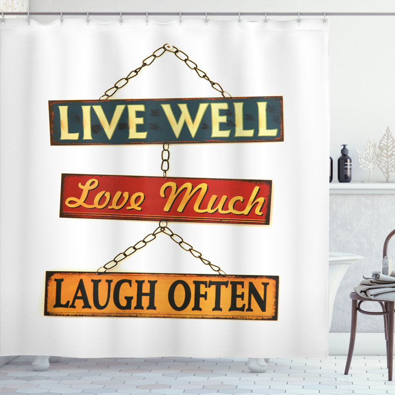 Shower Curtain with Hooks Included