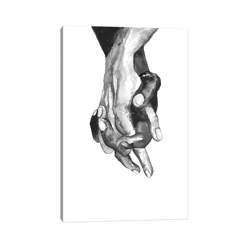 Mains - reproduction d'art, Toile tendue, H 12 po x l 8 po x P 0,75 po