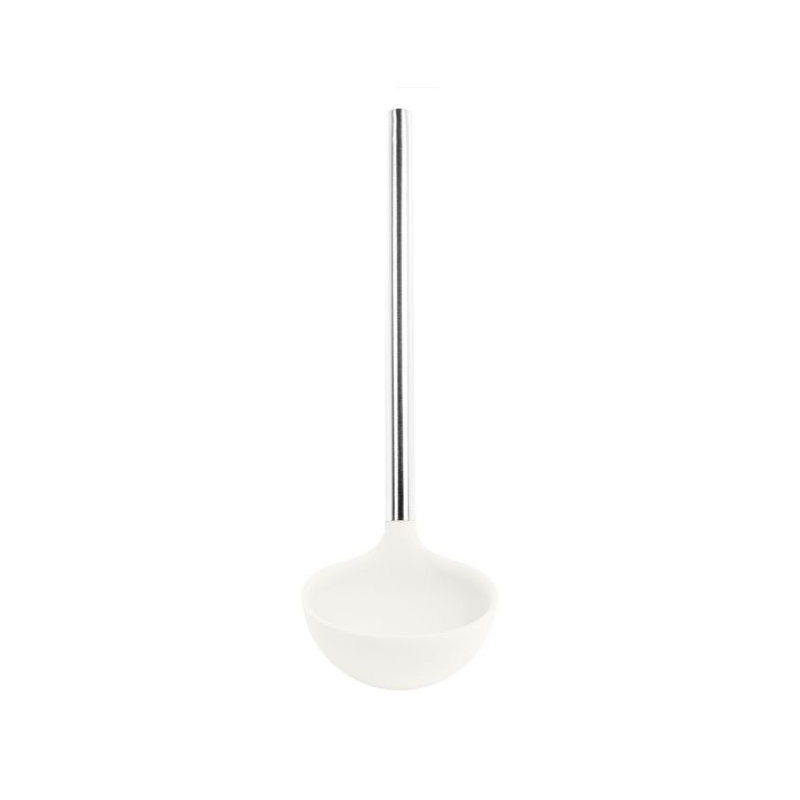 Silicone Ladle - Light Aqua, White