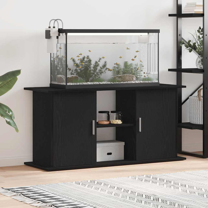 Primetto Aquarium Stand, Black Oak