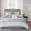 Ensemble de literie de luxe 7 pièces, jacquard en polyester très grand, maison moderne