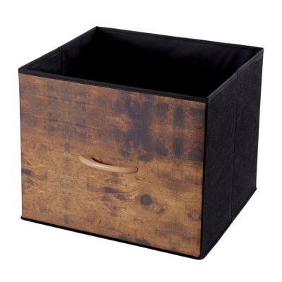 2/4/6Pcs Foldable Storage Cube Bins Fabric Storage Basket Organizer With Handles
