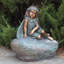 Statue de jardin fée en magnésium assise