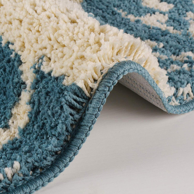 Tapis de couloir en microfibre Folia, Rectangle 2 pi 3 po x 1 pi 6 po