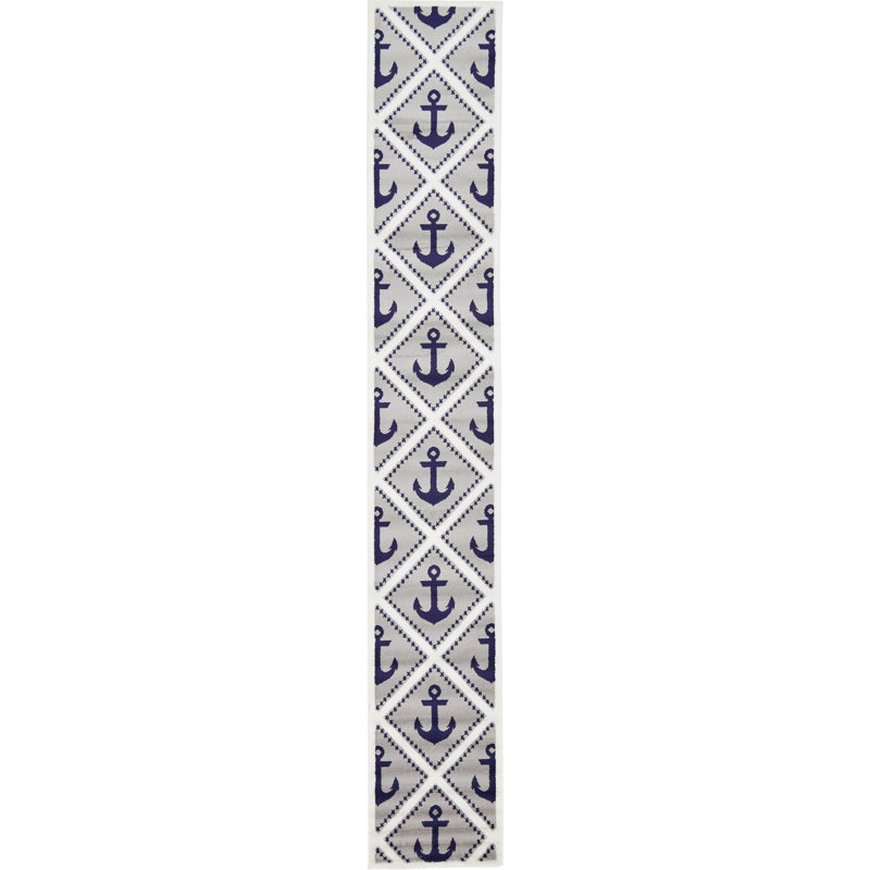 East Boothbay Geometric Indoor Rug, Runner 2' x 13'1"