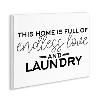 Plaque murale Endless Love & Laundry, design par Kim Allen