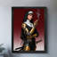 Reproduction d'art encadré noir rétro style gothique-1143237851