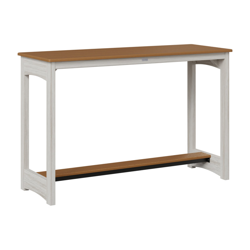 Table de bar Berlin Gardens, 38.5" H x 60" W x 22" D, Cèdre, Coquille de mer