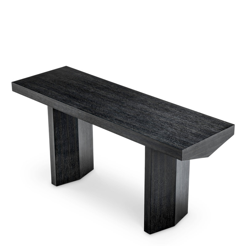 Console Table Tiburon Charcoal Gray Oak Veneer