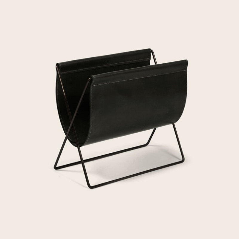 Maggiz Free Standing Magazine Rack, Black