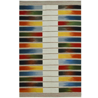 Striped Hand Woven Area Rug
