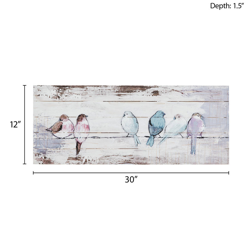 Hand Painted Plank Panel Wall Decor