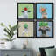«Playful Nature», ensemble de 4 cadres photo sur toile-1186683862-1186683819