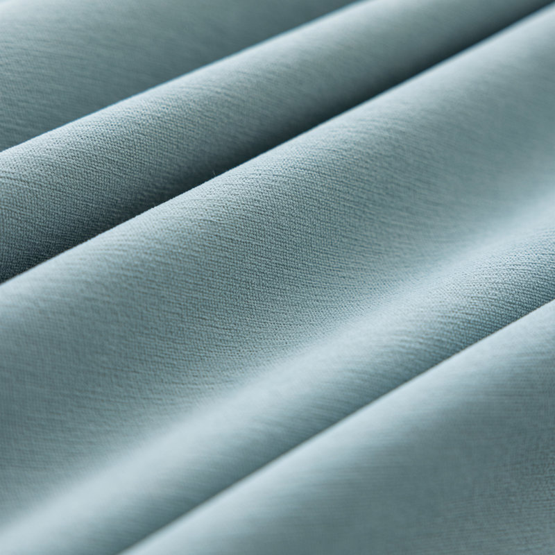 Annabelle Cotton Blend Blackout Curtain Panel Pair, Teal, 50" W x 108" L