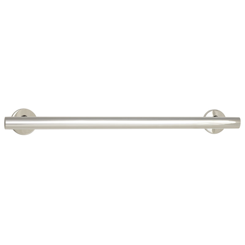 Coronado Decorative Oval Wall-Mount Grab Bar, Polished, 24" W
