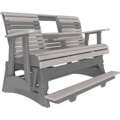 Banc d'extérieur coulissant en polywood