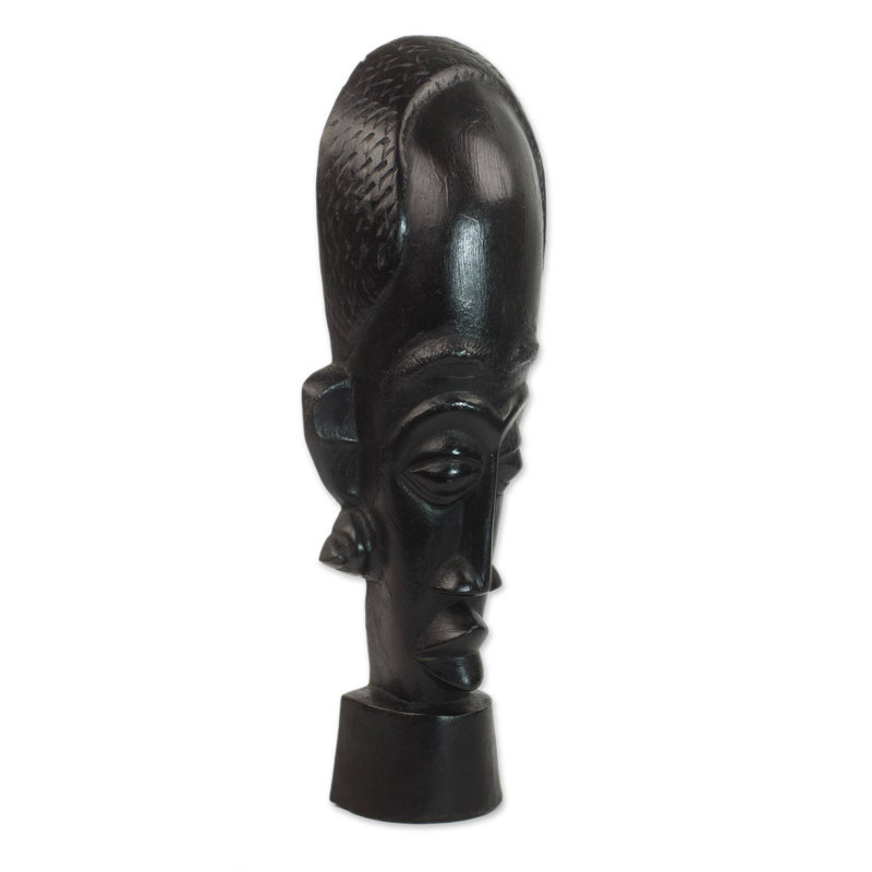 Masque en bois akan pour le courage de l’africain